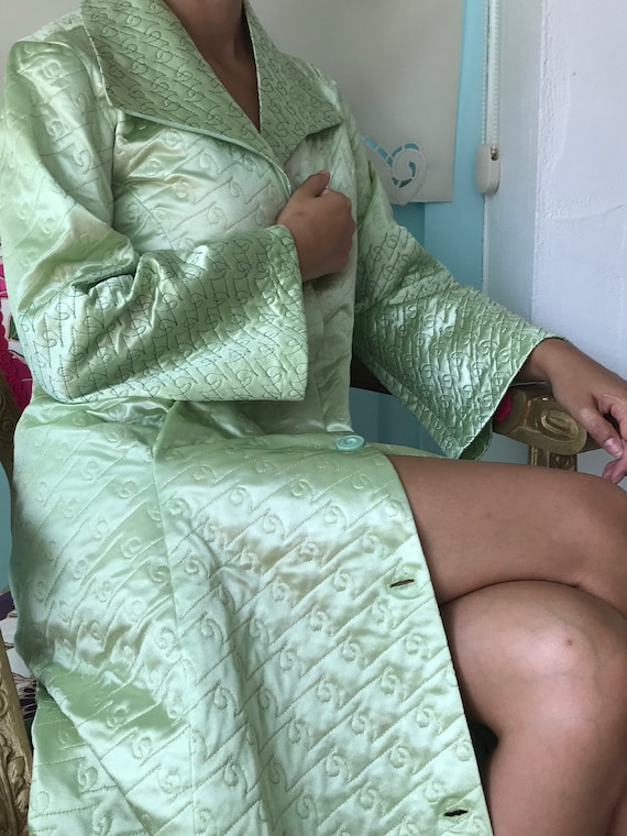 1970s mint green dressing gown Gem
