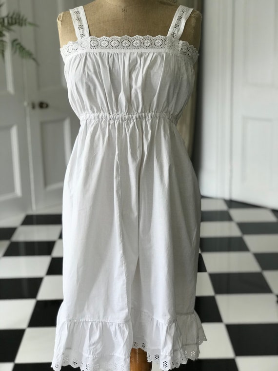 Antique 1910s Edwardian French slip dress night d