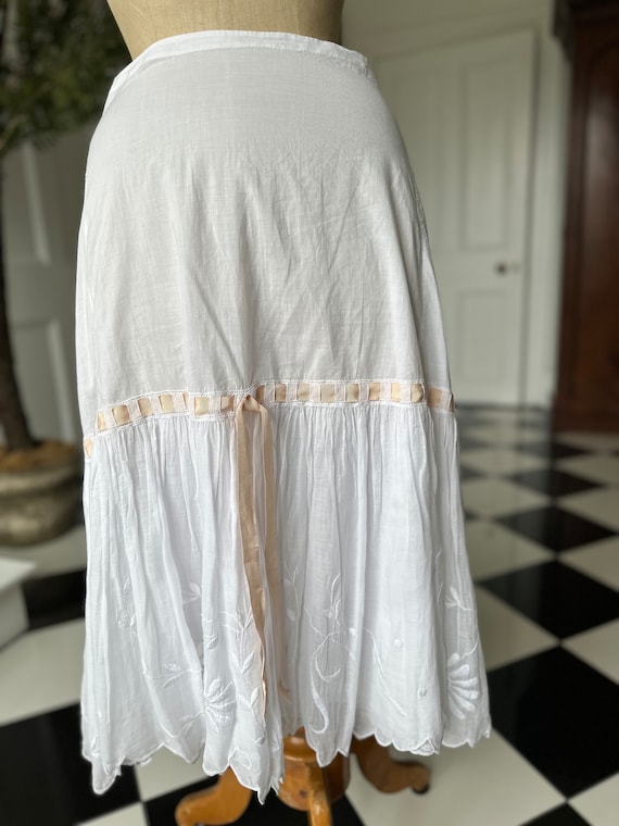 Edwardian 1910s skirt slip underskirt petticoat - image 2