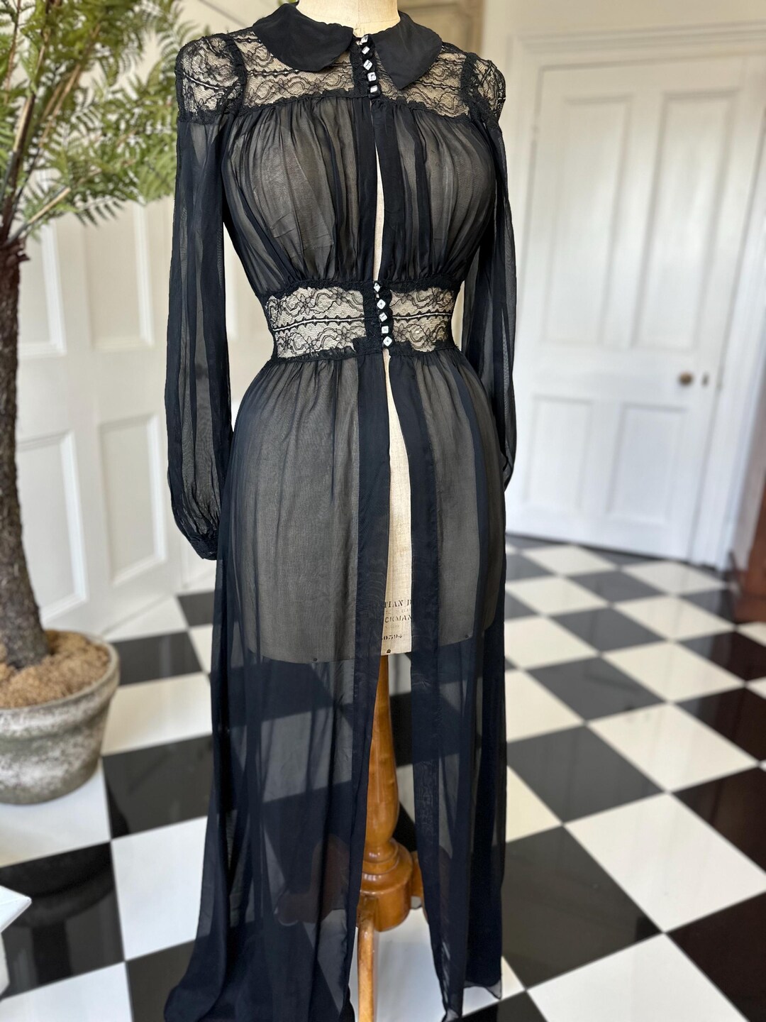 Patron De Couture Vintage Simplicity Années 1940 - Robe Et Peignoir Motif B34 (R320) - Neuf Non Découpé