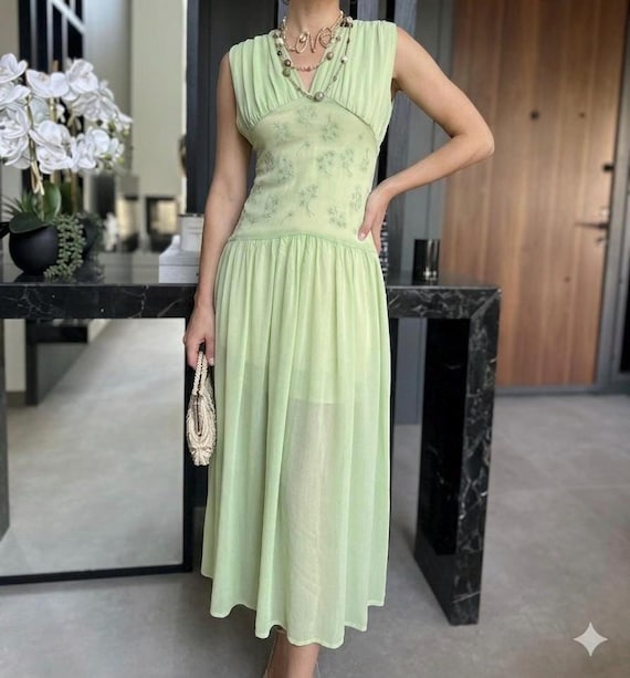 ruffle mini dress long sleeve Green Swiss Dot Ruffled for Women, FINAL SALE, Magnolia Boutique, Green, M Ekouaer Cotton Long Nightgown Apr-23 Color:Crimson Release Date