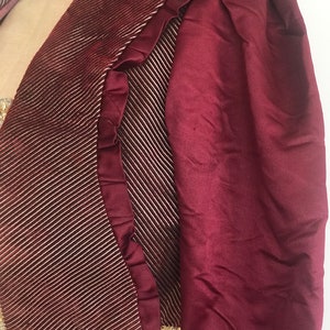 Victorian / Edwardian silk satin and velvet jacket bolero image 3