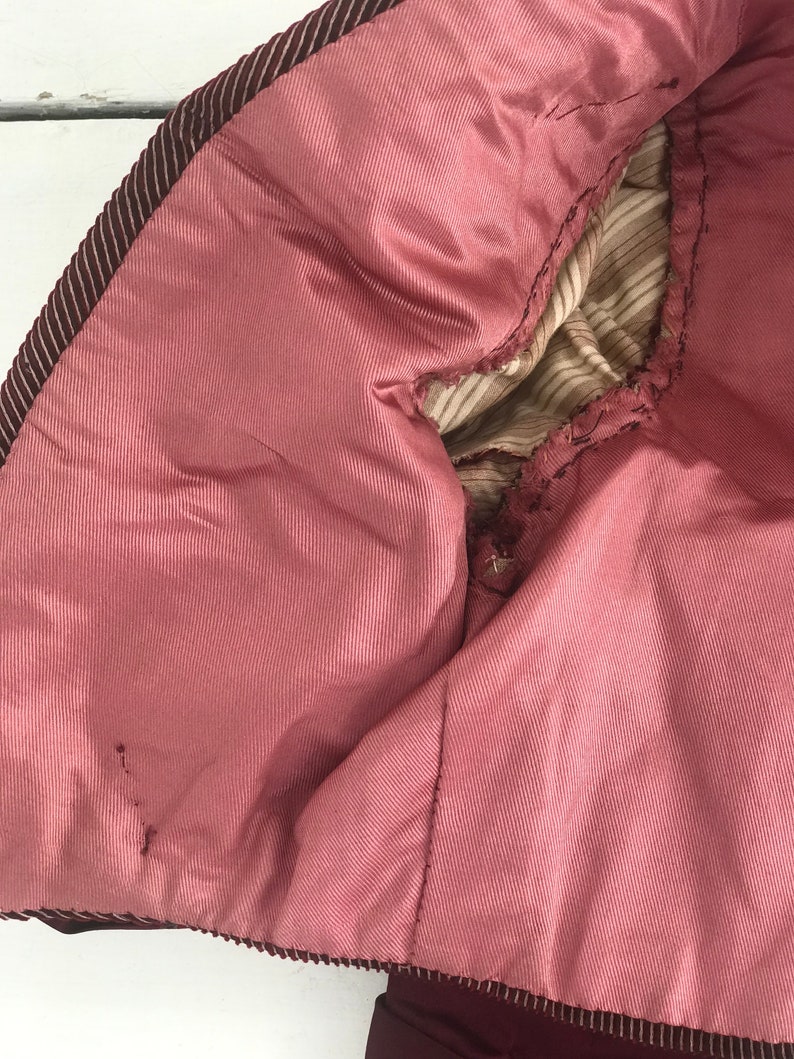 Victorian / Edwardian silk satin and velvet jacket bolero image 10