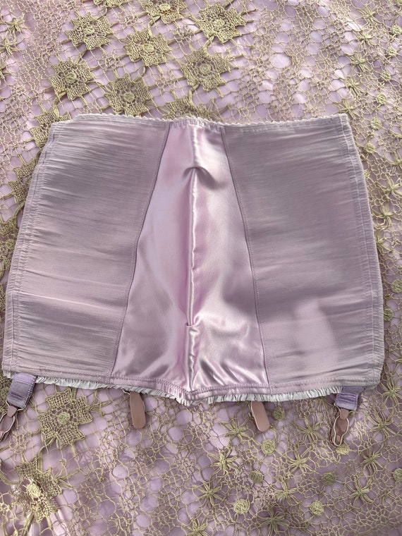 1940s 50s Lilac Girdle with suspenders - Gem