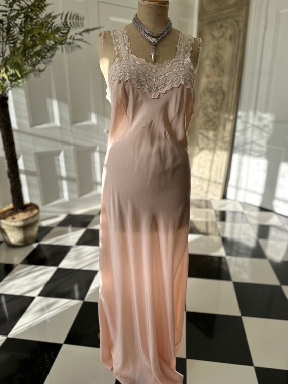 1930s Luxe Bias Petticoat Slip - Sirroco