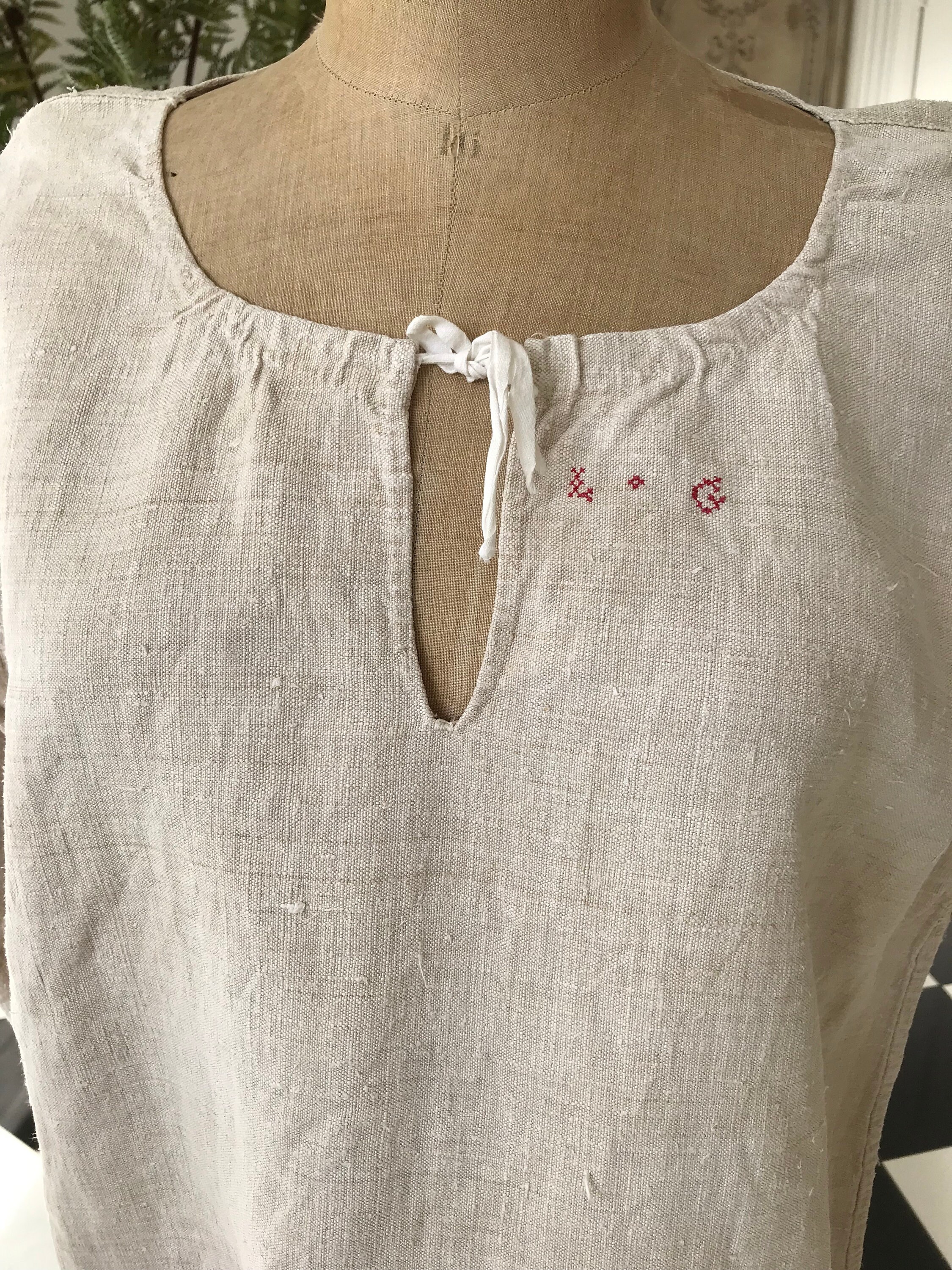 French 1800s Hemp Linen Rustic Farmers Shirt Smock Dress - Etsy French 1800s Hemp Linen Rustic Farmers Shirt Smock Dress - Etsy