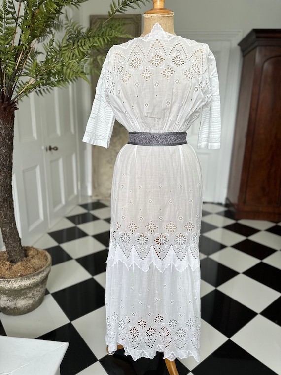 embroidered anglaise dress Broderie Anglaise Tiered Dress main image 1