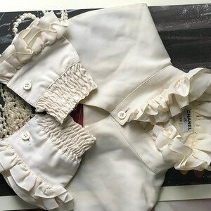 Vintage cuello con volantes & Puños - Etsy España