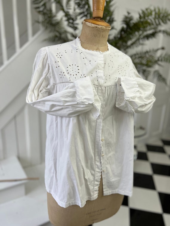 Victorian Era Open Eyelet Blouse