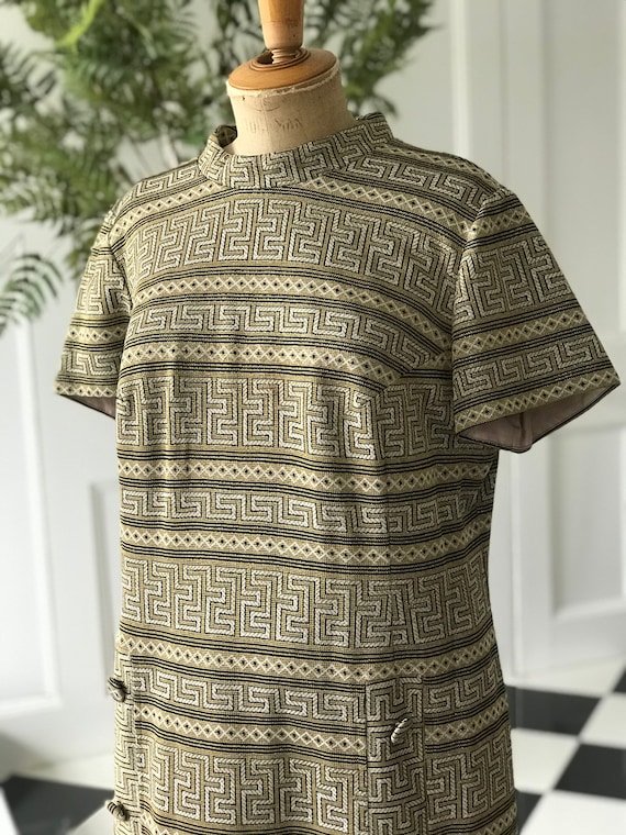 60s vintage gold dress label Kunick