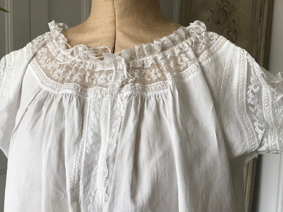 Victorian Smock dress loose gown night gown with m