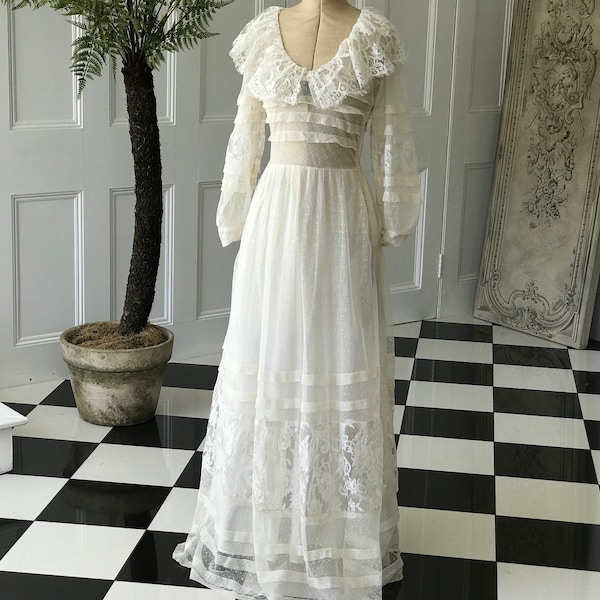 Vintage Lace Dress Etsy