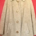 50 s 60 s manteau de laine de lama/alpaga Art déco