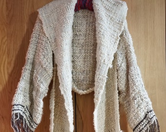 Elf Sz M Celtic REDUCED PRICE Bolero Hooded Shrug GreensGolds Steampunk Fairy
