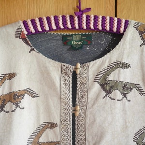 Vintage 1980s 1990s Unisex Reversible Embroidered Indian/Ethnic/Folk/Hippie/Boho/Festival/Boho Cotton Duster Jacket
