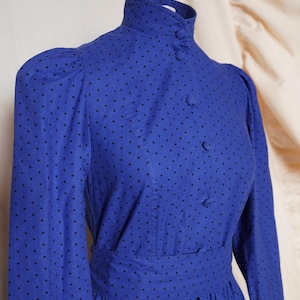 1980s does Victorian Laura Ashley Cotton Cottagecore/Little Women/Prairie/Farm/Work/ Country/English Midi Dress
