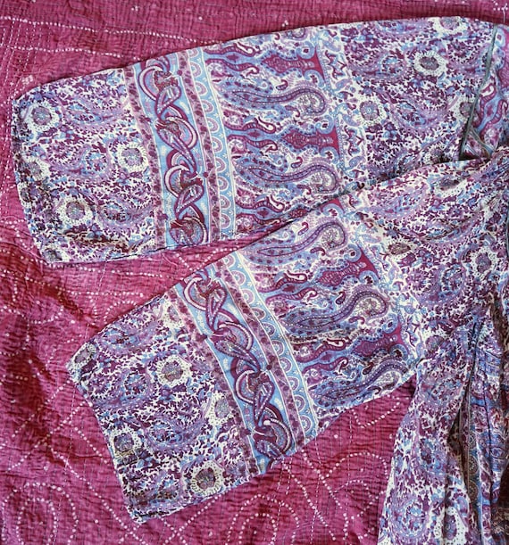 1970s Semi Sheer,Ultra Soft Indian Gauze Cotton D… - image 6