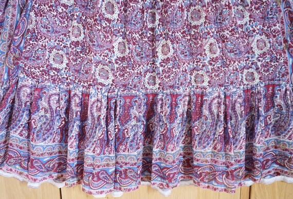 1970s Semi Sheer,Ultra Soft Indian Gauze Cotton D… - image 8