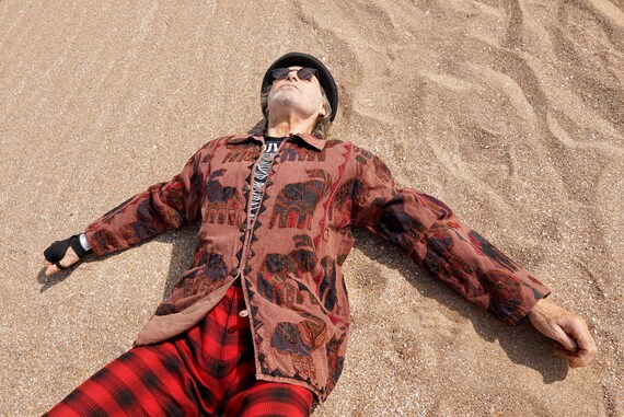 Orvis Embroidered Patchwork Duster Jacket: Earthy… - image 2