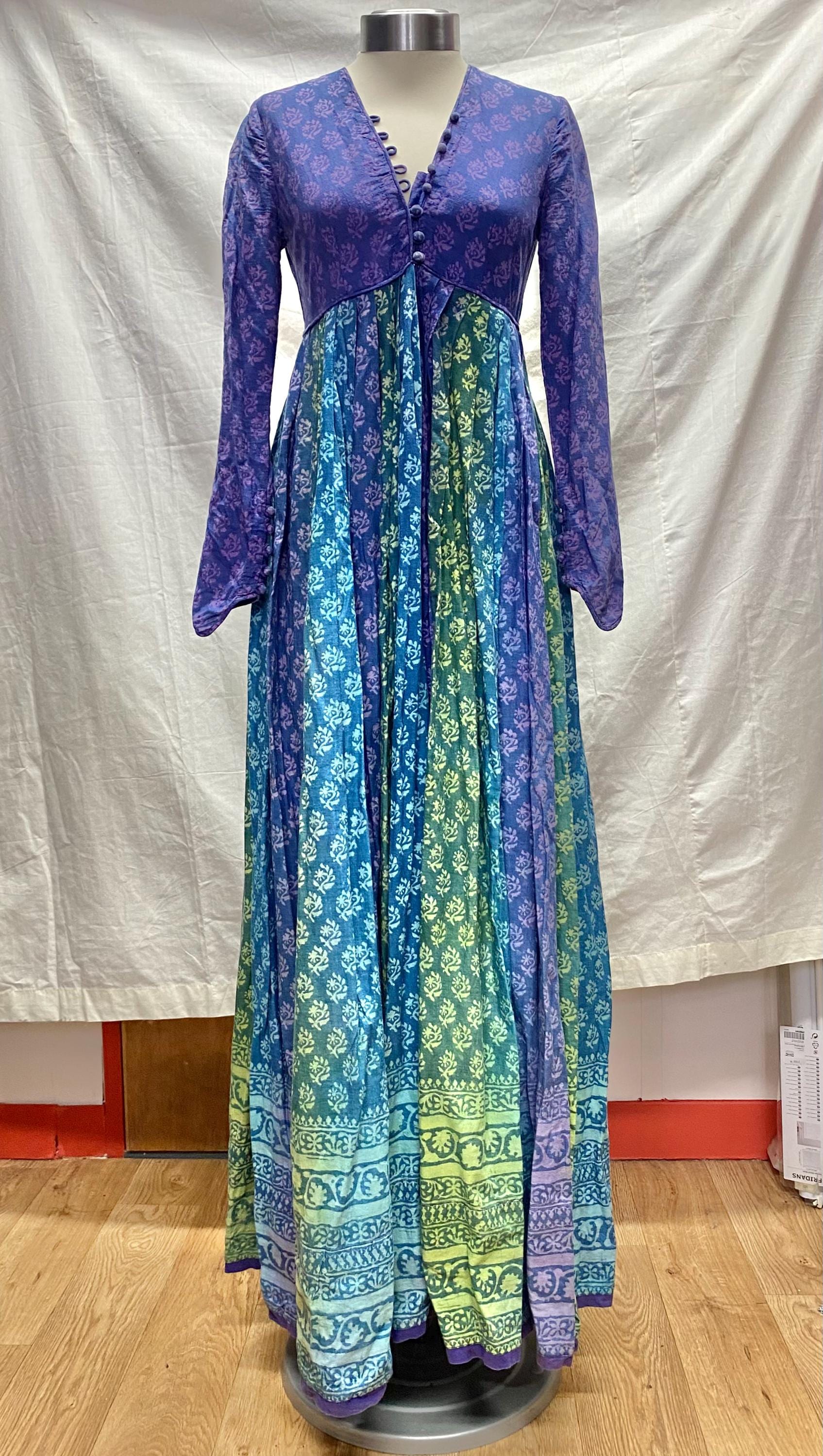 Stunning 1970s Anokhi Goddess Folklore India Block Print