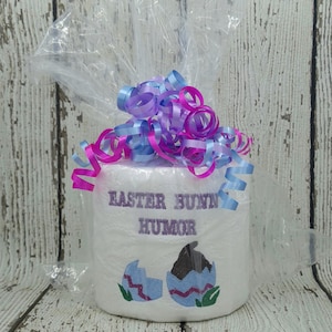 Easter Bunny Humor Embroidered Toilet Paper image 1
