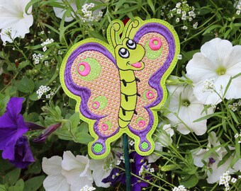 Butterfly garden stake, garden gifts for women, new apartment gift, front porch planter stakes, indoor plant stakes, summer gift women