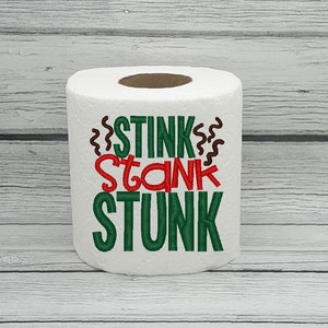 Carta igienica ricamata Stink Stank Stunk