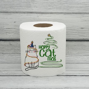 Carta igienica ricamata Happy Cat Mas