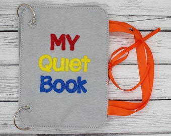 Quiet Busy Book Covers, Educational Toys, Felt Activity Book, Toddler Learning, Hands on Montessori, Christmas Gifts