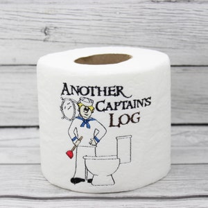 Un altro Captains Log carta igienica ricamata