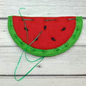 Watermeloen Veter Kaart Speelgoed, Feestartikelen, Voorschools Leren, Educatief Spel Kinderen, Drukke Tas, Peuter Kousvuller, Kerstcadeau