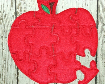 Apple Felt Puzzle, Busy Bag Games, Fine Motor Skills, Educational Montessori Toys, Sensory Play, Birthday Party Favors, Easter Basket