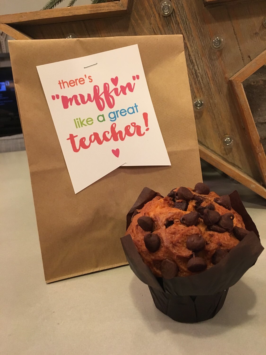 There's muffin Like a Great Teacher or Coworker Thank You Note, Gift ...