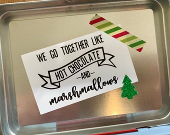 Bomba de cacao con chocolate caliente - etiqueta de regalo imprimible