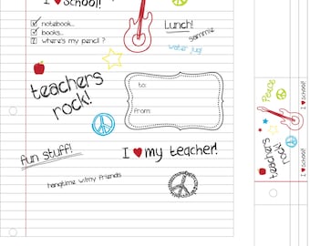 Teacher gifts, teacher appreciation, thank you note, gift tag,