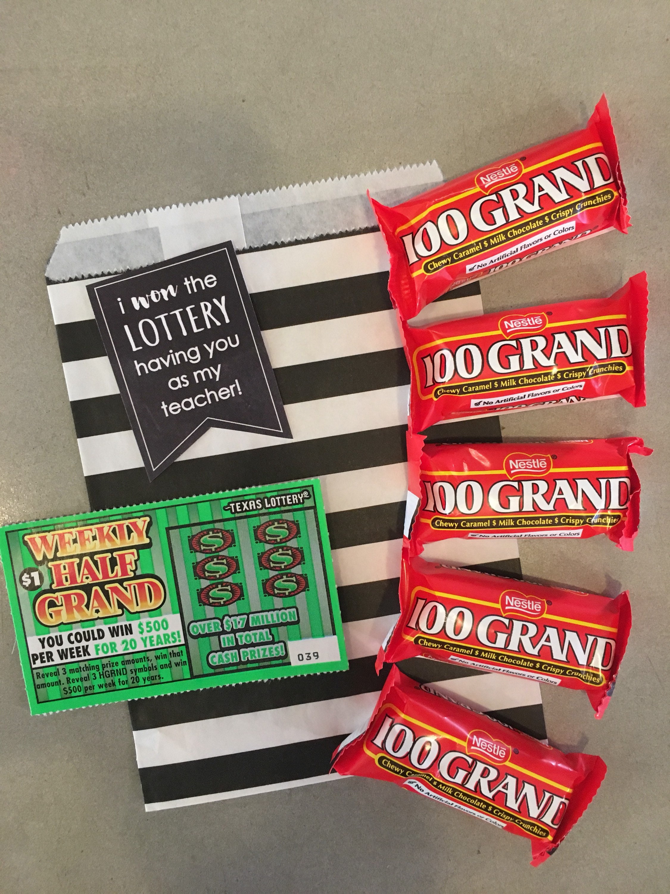 CHALKBOARD Teacher/coworker Gifts, Teacher Appreciation, Thank You Note, Gift Tagi Won the