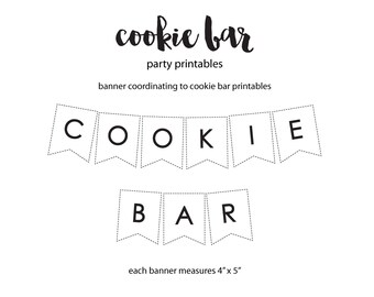 Cookie Bar---coordinating event banner
