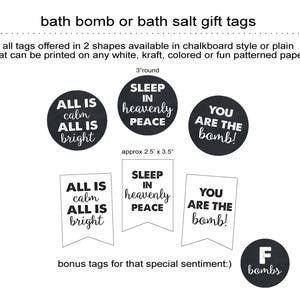 Teacher/co-worker gifts, teacher appreciation, PTA, PTO, thank you note, bath bomb gift tag--You&#39;re &quot;the bomb&quot;