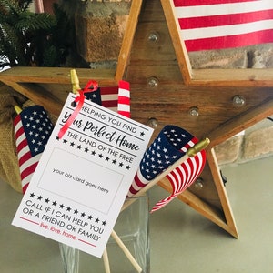REALTOR Pop-Bys printable tags-The American Dream