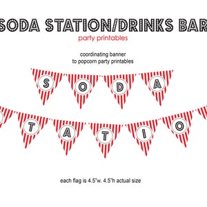 Soda or Drinks Station party printables-Banner