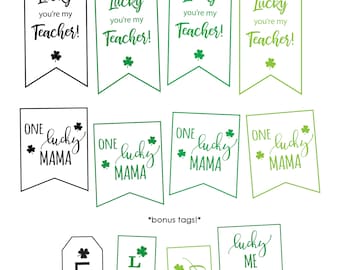Teacher/co-worker gift tag--Lucky