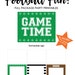 Football, Super Bowl Party Printables - Etsy