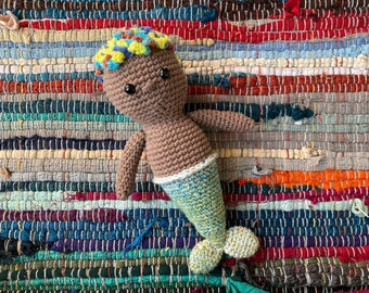 Boy Mermaid Crochet Pattern, Patrick Mahermaid