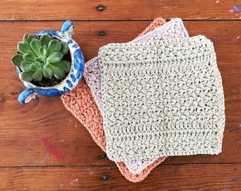 Little Women Dish Cloth Crochet Pattern