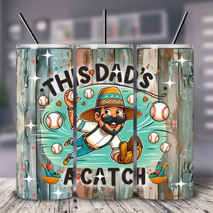 Opa Geschenk 20 oz Tumbler wrap digitaler Download 300 DPI PNG, gerade und verjüngt, 9,3 x 8,2, Geschenk für ihn, Baseball-Fan, Opa
