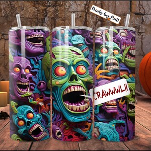 Zombie Crawl Tumbler Wrap: Halloweencore Horror (Digital Download)