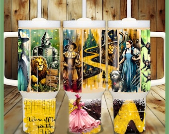 Wizard of Oz 40 oz Tumbler Wrap: Emerald City Design