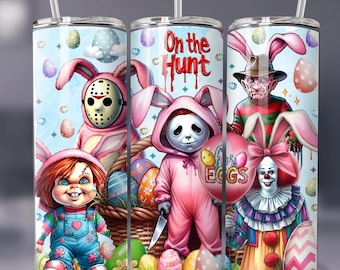 Horror Movie Easter Egg Hunt 20oz Tumbler Wrap (Digital Download)