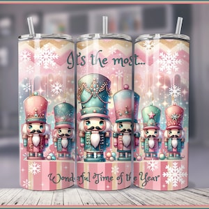 Emballage de gobelet casse-noisettes pastel : 20 oz 30 oz PNG (téléchargement numérique)