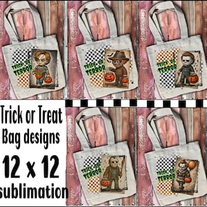 Trick or Treat bag png  5 designs Horror Movie  Sublimation Designs,  Halloween Scary Guys  Png,